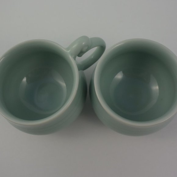 Pair of Celadon Porcelain Coffee/Tea Mugs - Picture 4 of 11